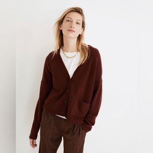 Madewell Short Kent Ex-Boyfriend Cardigan Sweater